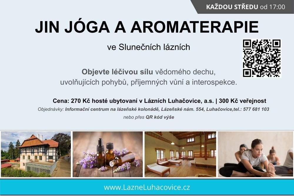 Jin jóga ve Sunečních lázních s aromaterapií Jin jóga ve Sunečních lázních s aromaterapií